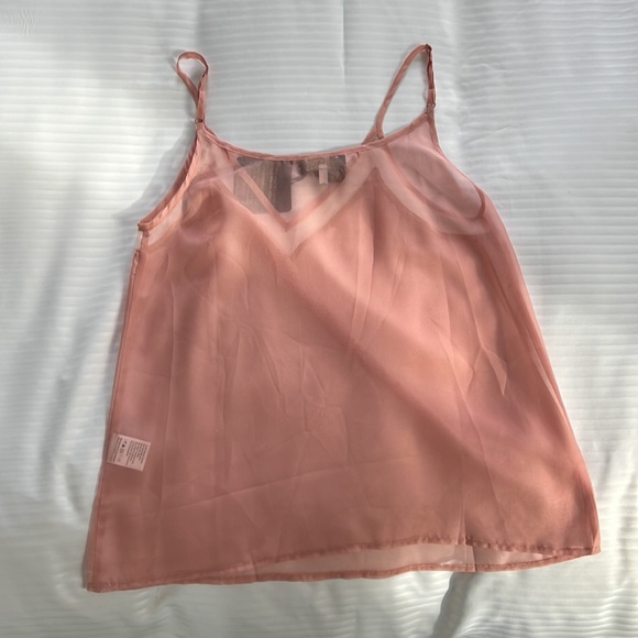 NWT blush sheer GEORGY top. Size small. - Picture 4 of 4